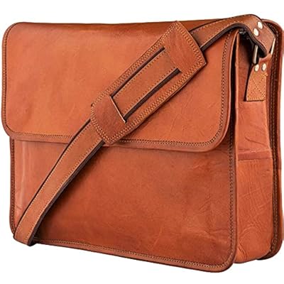 URBAN LEATHER Bolsa De Hombro Para Laptop De 15 Pulgadas Para Hombre, Maletín De Cuero, Bolsa Mensajera Cruzada, Para Hombre, Marrón, 38 cm | Ya disponible en tu tienda friki favorita! En mundofriki.es!