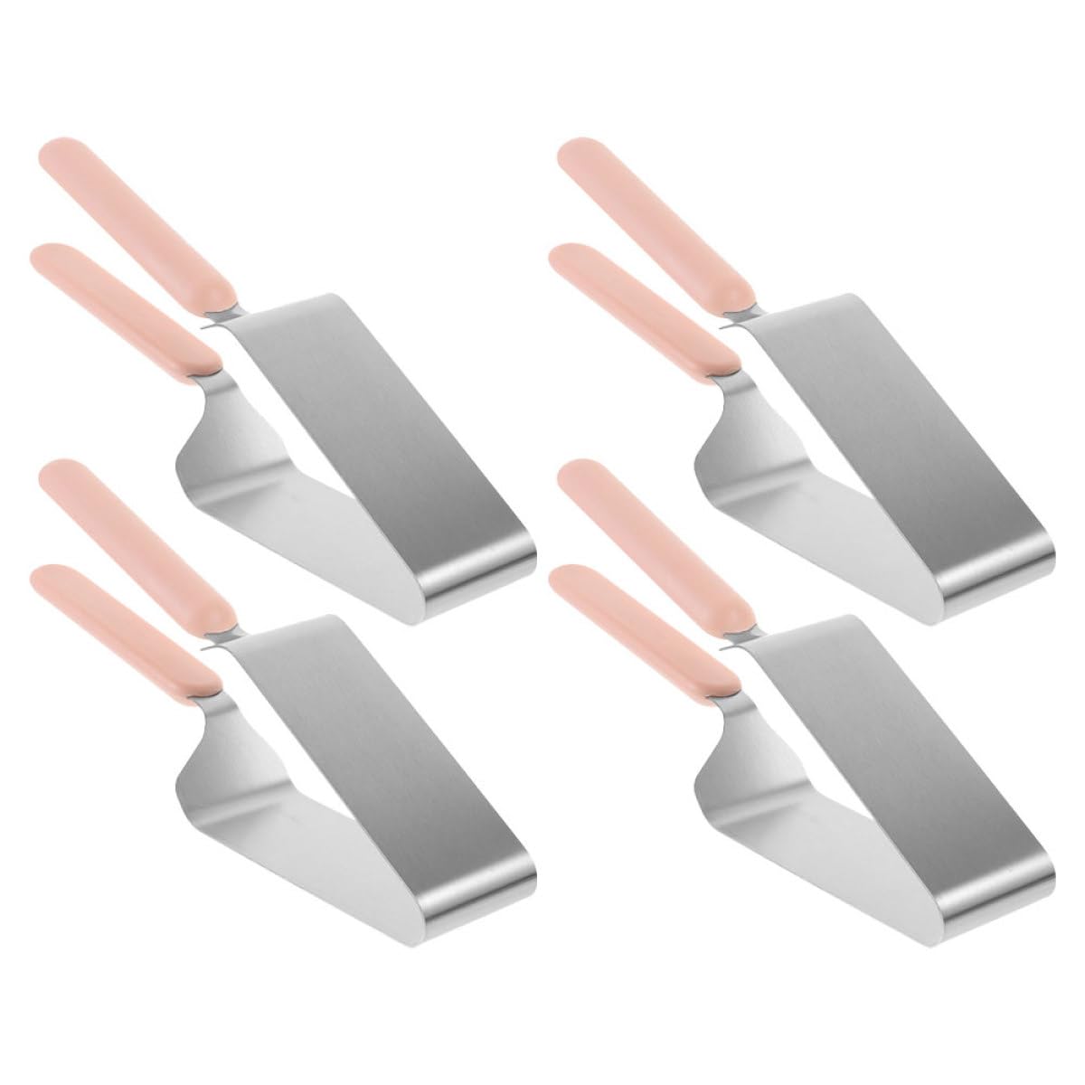 Coupe-gâteau Triangulaire 4 Pièces en Acier Inoxydable, Emporte-pièce à Gâteau Robuste, Outil de Service Pâtisserie pour Anniversaire et Mariage, Ustensiles Cuisine Pratiques