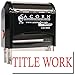 MaxStamp - Large Self-Inking Title Work Stamp (Black Ink)
