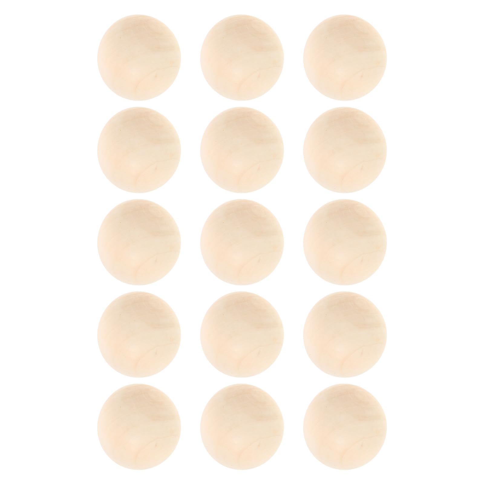 15 Palline da Hockey in Legno Beige per Giochi Indoor, Resistente ai Danni Potenza di Tiro Precisa, per Allenamento di Hockey e Partite