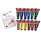 ターレンス アクリル絵具 アムステルダムアクリリックカラー 12色BNセット AAC#12SETBN 120ml