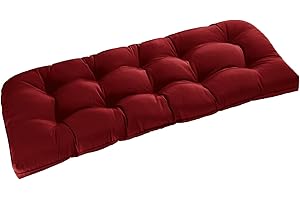 Overstuffed Weatherproof Outdoor Bench Cushion