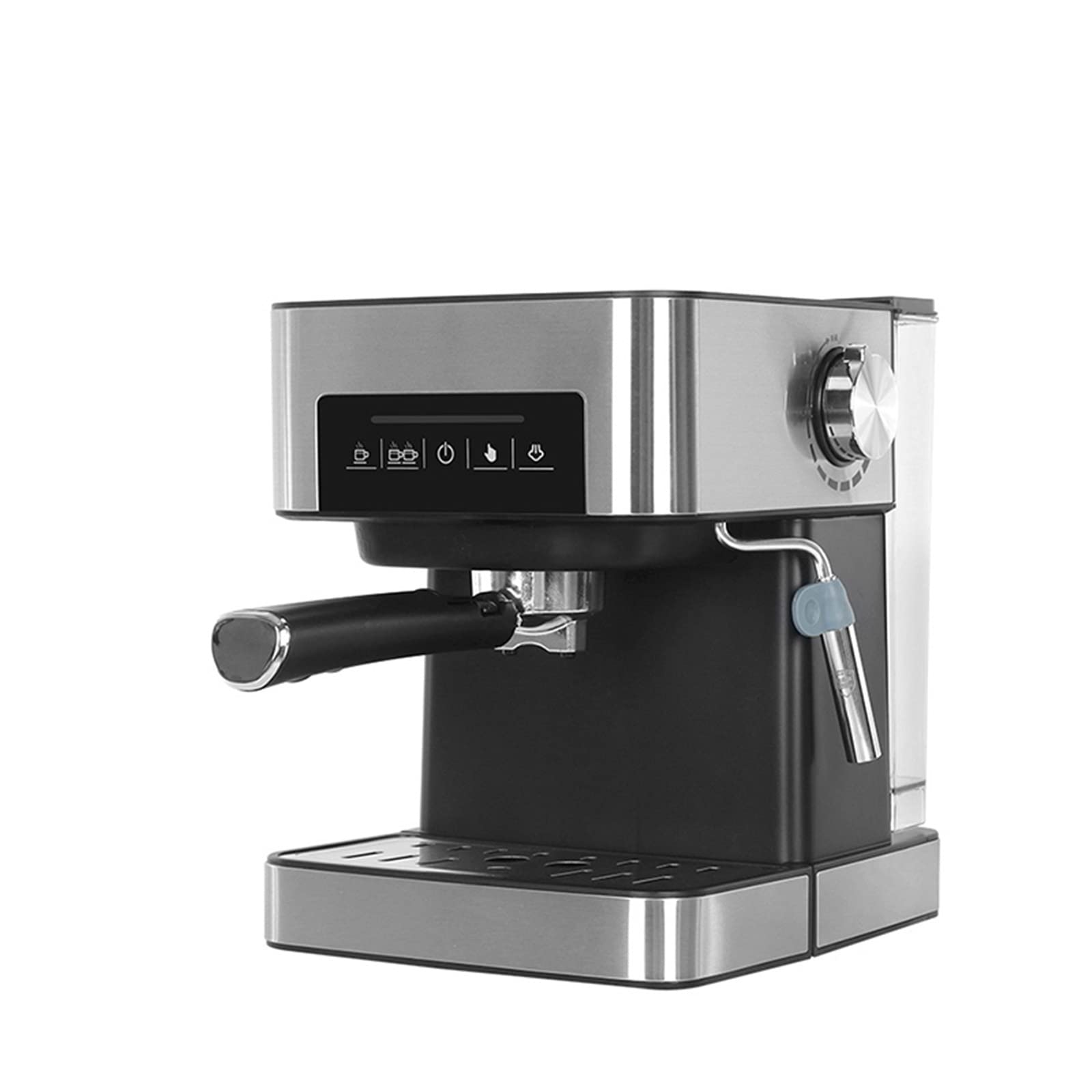 Coffee Machine Expresso Coffee Machine Milk Frother Kitchen Appliances Electric Foam Cappuccino Coffee Maker Black