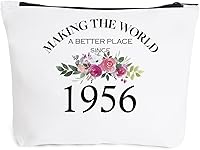 Vista 1 de Fokongna Regalos de cumpleaños para niñas de mamá, papá, abuela, tía, mejores amigos, regalos de cumpleaños para hermana, bolsa de maquillaje, 1954