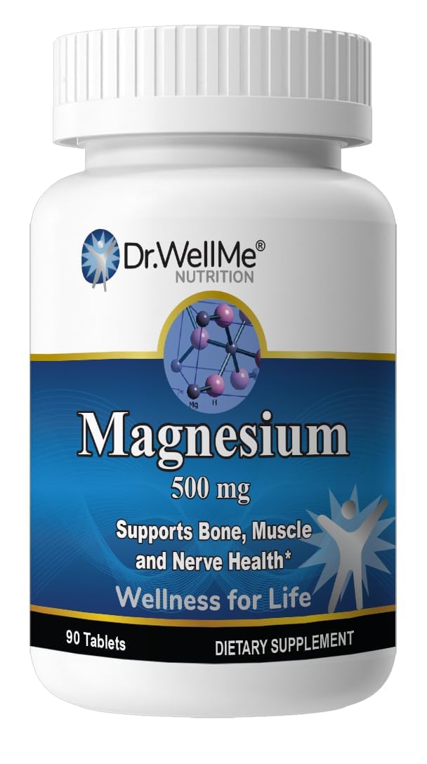 Dr. WellMe Magnesium Oxide 500mg Tablets for Heart, Muscle & Bone Health