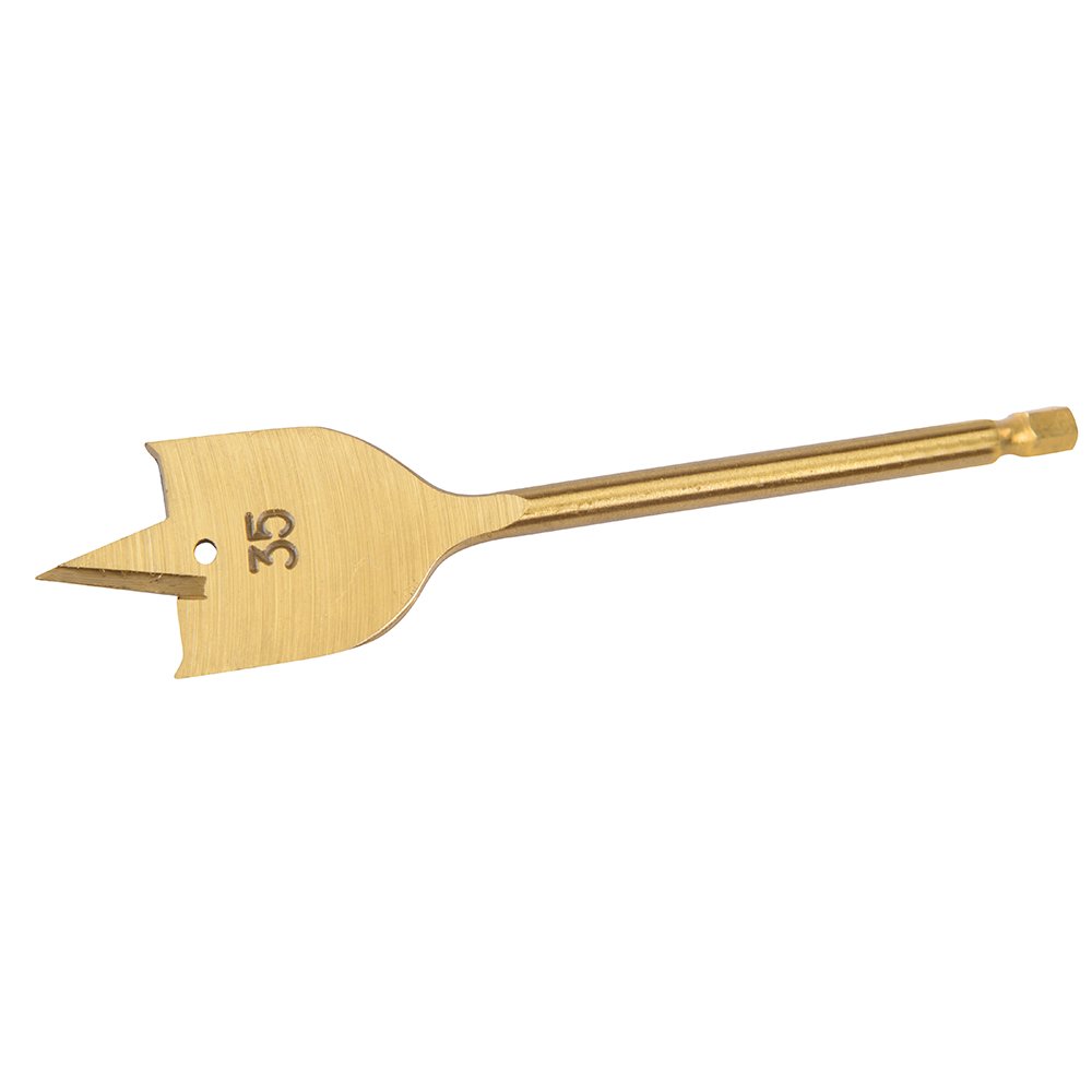 Silverline 107239 Titanium-Coated Flat Bit, 35Mm