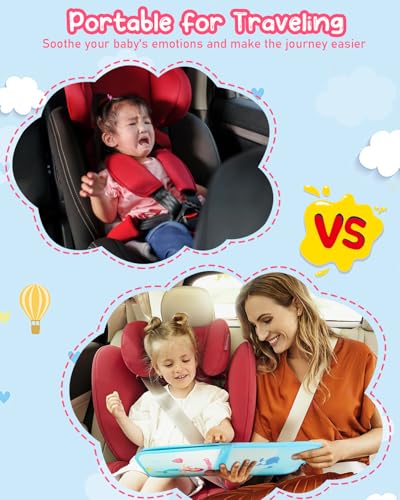 Primo Lines Toddler Busy Board-Montessori Toy for 1 2 3 4 Years Old Girl Birthday Gift, Sensory Busy Book Educational Activities for Airplane Car Travel Toys