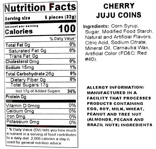Sweetgourmet Cherry Juju Coins | Bulk Unwrapped Soft Candy thumb #3