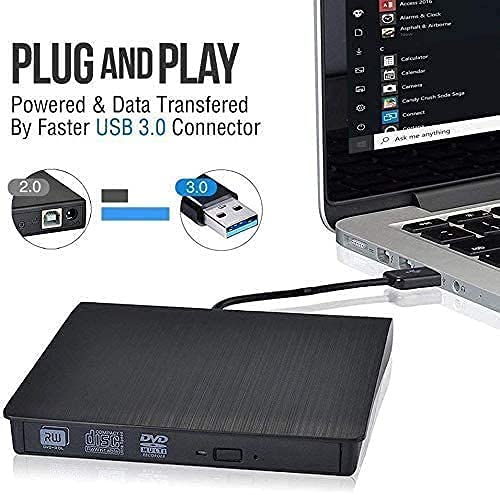 Lectora externa de CD/DVD USB 3.0 ultradelgada portátil miniatura 2