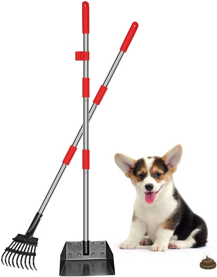 QiMH Upgraded Dog Pooper Scooper Extra Large
