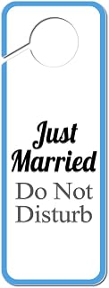 GRAPHICS & MORE Just Married Do Not Disturb Plastic Door Knob Hanger Sign