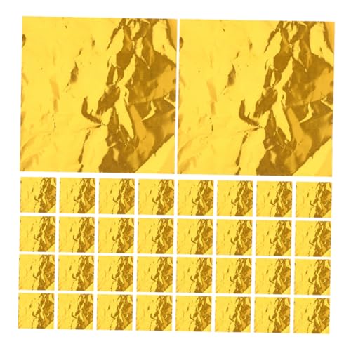 CONGARTENO Elegant Versatile 200pcs Square Candy Wrappers Foil Packaging for Chocolates Homemade Sweets Convenient Storage