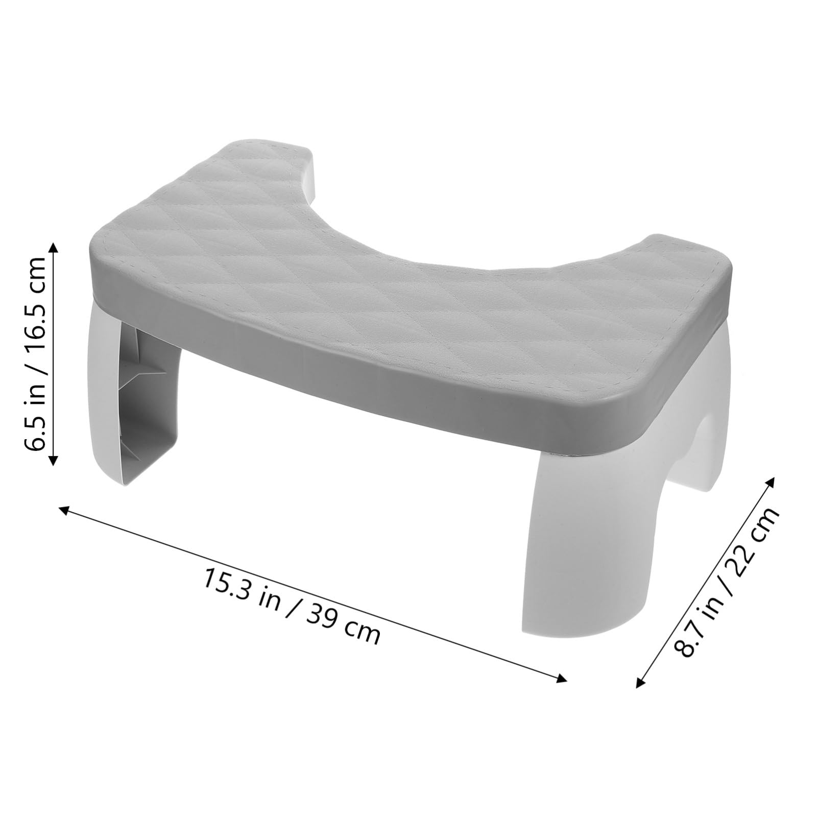 ULDIGI Footstool for Adults Non Slip Plastic Step Stool for Bathroom Toilet and Bedroom Use Multipurpose Design for Comfortable Posture and Safe for Daily Use