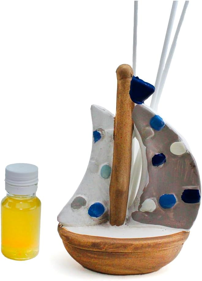 DLM-A354 Bomboniere Barca a Vela in Ceramica