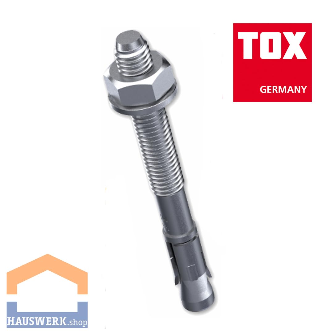 Arbeitshandschuhe + TOX Bolzenanker S-Fix Pro verzinkt M10 x 90/10 / 50 Stück