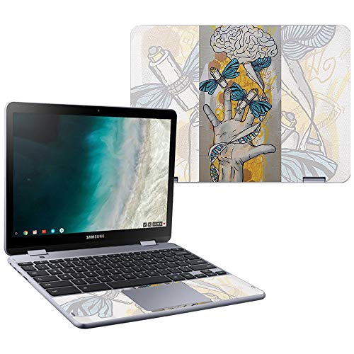 MightySkins Skin Compatible with Samsung Chromebook Plus LTE (2018) - Insane in The Brain | Protective, Durable, and Unique Vinyl wrap Cover | Easy to Apply, Remove | Made in The USA