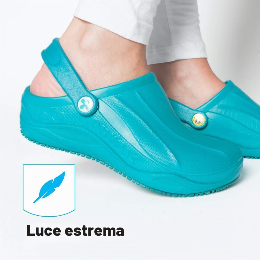 Oxypas Smooth, Scarpe antinfortunistiche Unisex - Adulto, Verde (Verde Elettrico), 36 EU