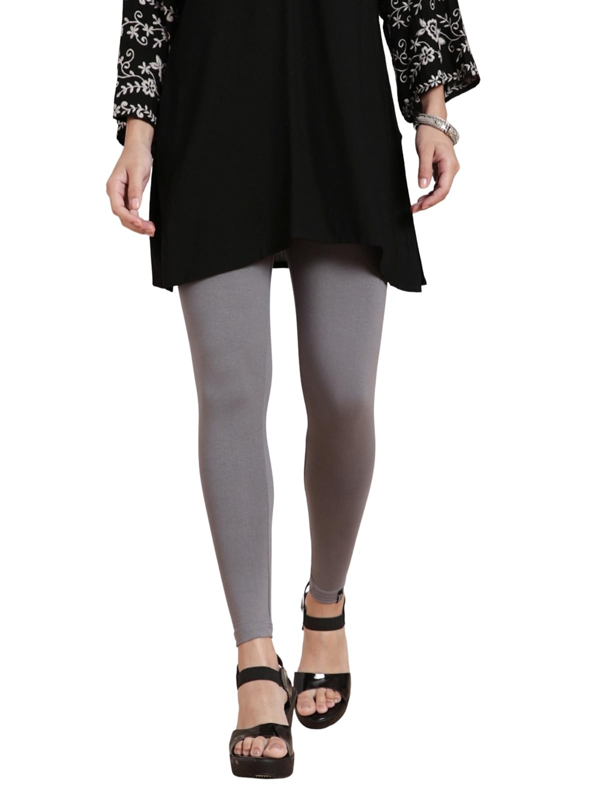 TWIN BIRDS Tailored Cut & Classic Fit Stretchable Viscose Elasthane Fabric Ankle Length Leggings for Women