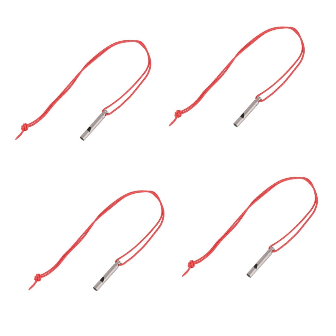 UPKOCH Titanpfeife Pfeifen Mit Lanyard Notfall Pfeifen Wandern Party Sportpfeife Mit Lanyard Sport & Freizeit Notpfeife Tragbare Campingpfeife Wanderzubehör Silver