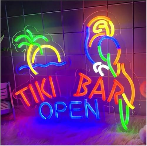 Lumières néon décoratives Tiki Bar avec fixation murale suspendue durable