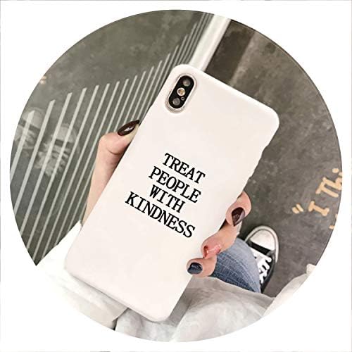 Harry Styles Treat People with Kindness Phone Case for iPhone Xs Max X Xr 7 8 6 6S Plus Candy Color Soft Silicone Cover Bag,Style 2,for iPhone 7 Plus