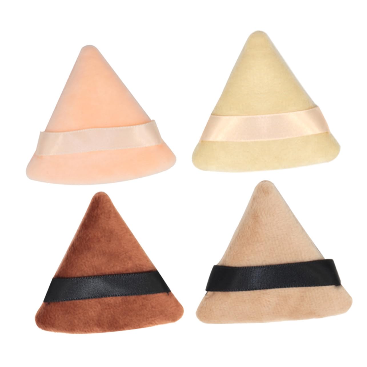 Ipetboom Foundation Powder Puff Triangle Makeup Puff Fluffy Cotton Sponges Makeup Blender Save Powder Easy to Use Washable