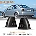 ROXX Tail Light Replacement Compatible with 19‎99 2001 2002 2003 Volkswagen Jetta LED Rear Lights Replacement Black Housing/Smoke Lens PAIR with DRL LED Tail lights Driver & Passenger Side