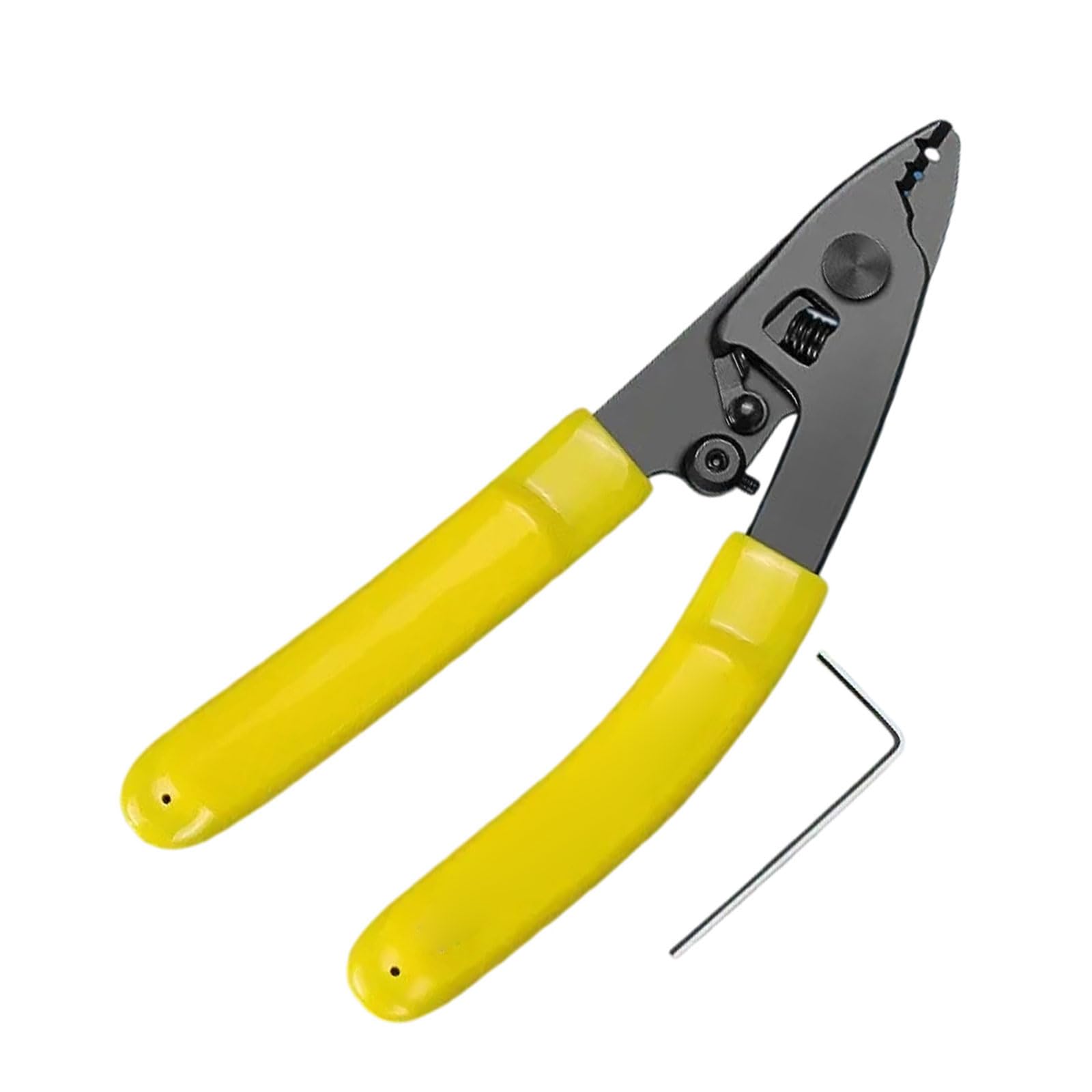 Hdoytxxm Three Efficiency Professional Stripping Tool Double Head Design Metal Construction For Networking Cables Ergonomic Wire Stripper Pliers