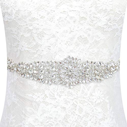 Pardecor for New Bridal Evening Dresses Women Dress Decoration Crystal Trim Rhinestones Trims Sash Wedding Belts