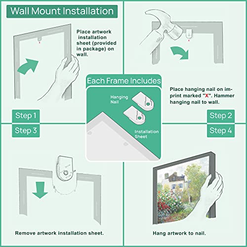 Woodrose Framed Wall Art Collage Print Gallery Set Art Deco Nouveau French 1920S Women Fashion People Illustrations Modern Relax/Calm Multicolor For Living Room, Bedroom, Office - 8"X10"X4 Black #TOP6