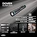 Police Security Dover 1000 Lumen Rechargeable Flashlight – USB-C Charging Cable Included, Slide Focus, 6-Hour Runtime, Impact Resistant – w/Belt Clip.