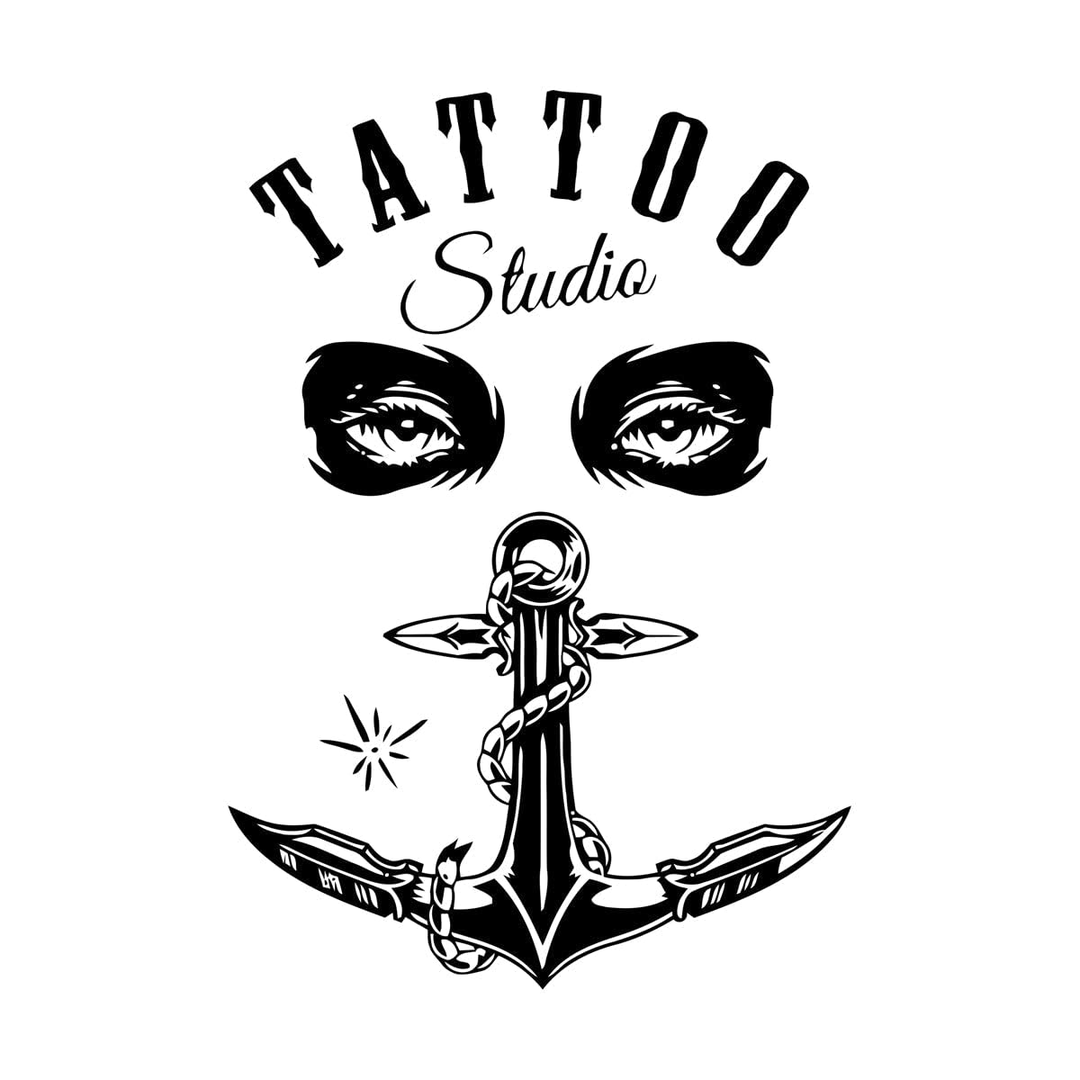 Creative Design Tattoo Studio Sign Wall Sticker Vinyl Home Decoration Room Shop Window Door Decor Decals Wallposter Mural Large - 67x96cm โ image 1