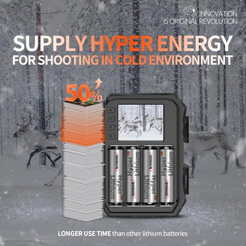 Image of NINMAX Hyper Lithium AA Batteries, 20 Pack 1.5V Longest Lasting Double A Battery, Low-Temperature Resistance Upgraded Version【Non-Rechargeable】