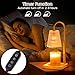 Candle Warmer Lamp Timer Adjustable - Height Wax Melt Electric Light Warming Dimmable Top Melter Heater for Melting Heating Small Jar Candles Gifts Women Mom Birthday Home Desk Decor with 2 Bulbs