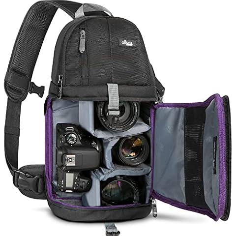 Altura Photo Camera Sling Bag DSLR - Camera Backpack for Canon, Nikon, Sony & GoPro Bag - Crossbody Camera Bag for Photographers - Camera Accessories Cover