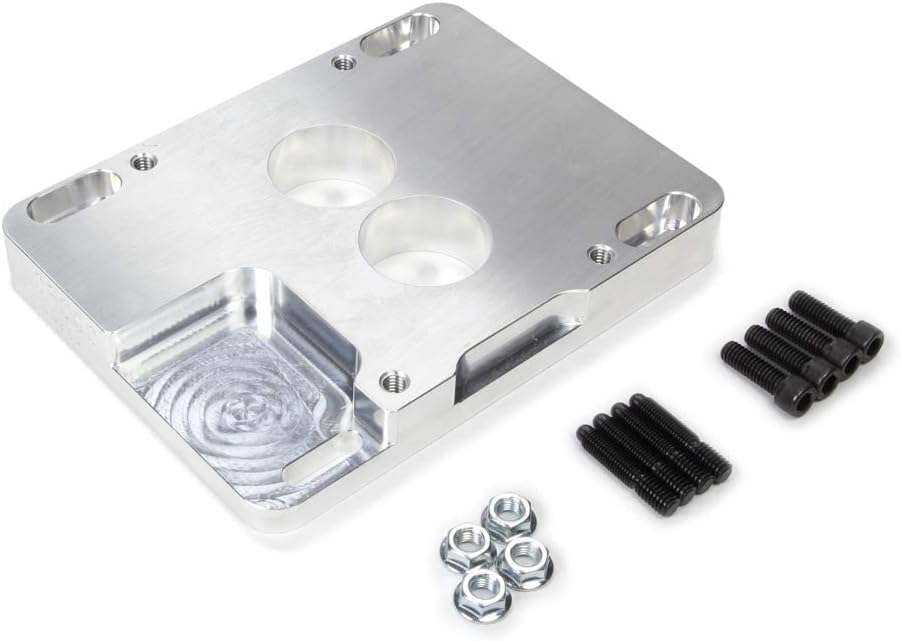 Moroso 64964 Carburetor Adapter, Adapts 4412 2BBL to 4150 4 BBL, 1" Thick, Billet Aluminum