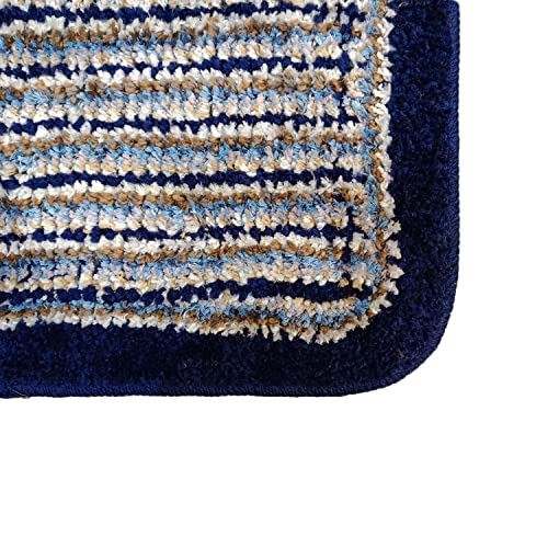Image of Door Mats for Home | Door Mats for Home Entrance | Door Mat for Bathroom| Soft & Super Absorbent Mats for Shower | Washable, Non-Slip & Quick-Drying Mats (Pack of 2) (Multi Color)