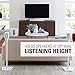 SANUS Wireless Sonos Speaker Stand for Sonos One, Play:1, & Play:3 - Audio-Enhancing Design with Built-in Cable Management - Pair (White) - WSS22-W1