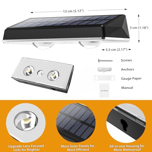 Solar Fence Lights Outdoor, 8-Pack 120LM Fence Lights Solar Powered, IP67 Waterproof Dusk to Dawn Auto On/Off 12+ Hours for Outside/Backyard/Wall/Step/Patio/Deck/Pool (Warm White & RGB 7 Colors) - image 6
