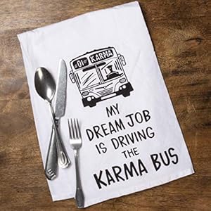 Primitivesbykathylolmadeyousmiledishtowel28x28inchesdreamjobkarmabus Urban Country Home Decor Primitives by kathy lol made you smile dish towel 28 x 28 inches dream job karma bus urban country home decor