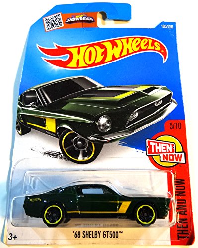 Hot Wheels, 2016 Then and Now, '68 Shelby GT500 [Green] Die-Cast Vehicle #105/250