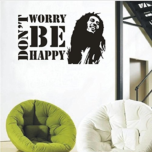 Buy Vinyl Wall Decals Don't Worry Be Happy BOB MARLEY Music Quote