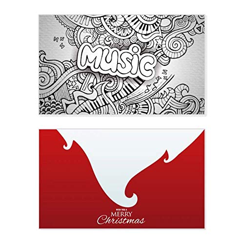 Carte de Noël originale Violon Rock, le cadeau vintage parfait pour vos messages de fêtes