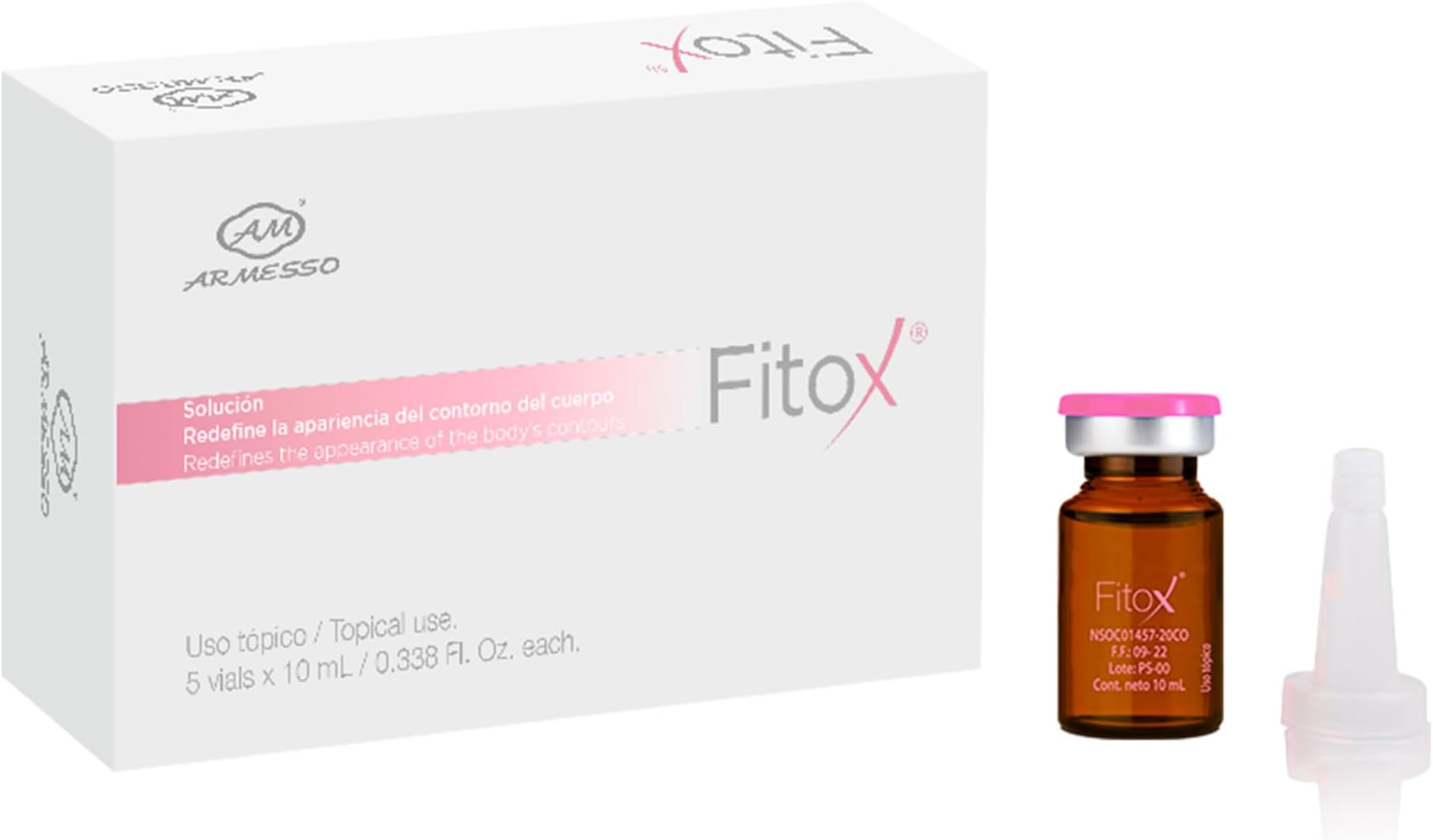 Armesso A.M. Fitox | 5 x 10ml Vials | Skin Detoxifier - Lipolytic | Cosmetic Serum
