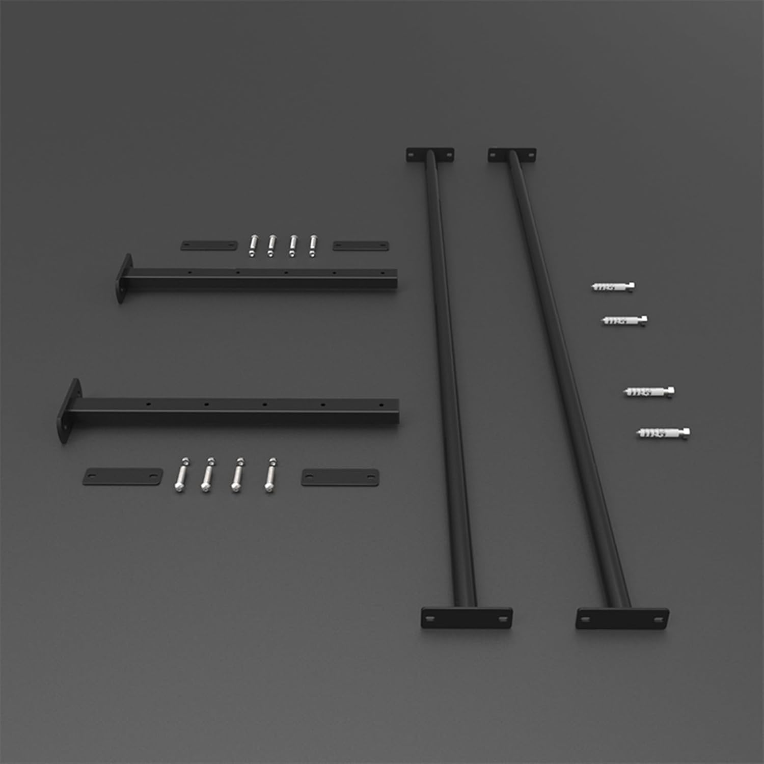 TUJOBA Yoga Ball Holder Stand Wall Mount, Adjustable Width Extra-Long Exercise Ball Rack, Gym Equipment Storage for Fitness Ball/Medicine Ball (Size : L-124cm(48 7/8"))