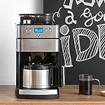 QJRGUY Silver Grey Coffee Maker Espresso Machine, 10 Cup Capacity, Style, Semi-Automatic, Permanent Filter, Intelligent Dosing, Assisted Tamping - Image 3