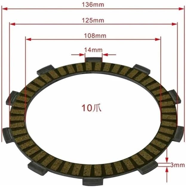 Motorcycle Friction Clutch Disc Plates Fit For RF900R RF900 R 95-97 TL1000 S TL1000S 97-98 GS1200SS 01-02 GS1200Z 2001