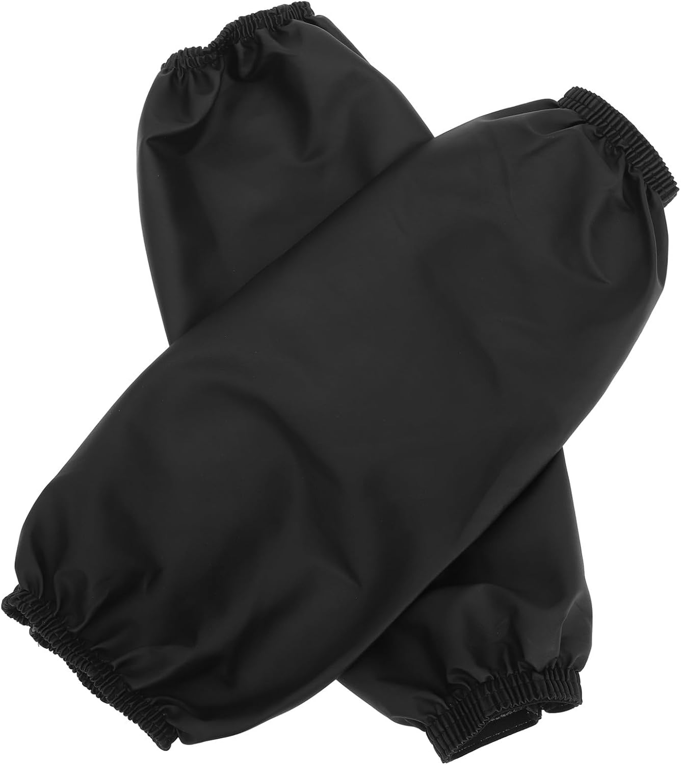 Extended Waterproof and Oil-proof Oversleeves Arm Sleeves for Cleaning and Dog Grooming, Soft Sturdy Black Protective Sleeves for Kitchen and Outdoor Use, 2 Pairs