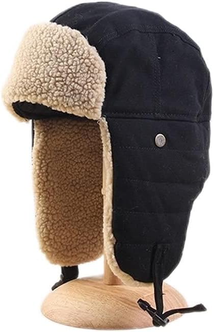 Warm Bomber Hats Earflap Hat Men Women Ear Flap Winter Windproof Cycling Skiing