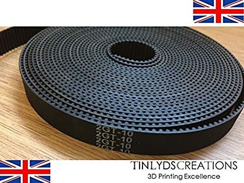 10mm Wide GT2 Timing Belt for cnc machines, laser cutter and 3d printers 5 metre length - 5 Metres - 10mm GT2 Timing Belt 10mm Wide